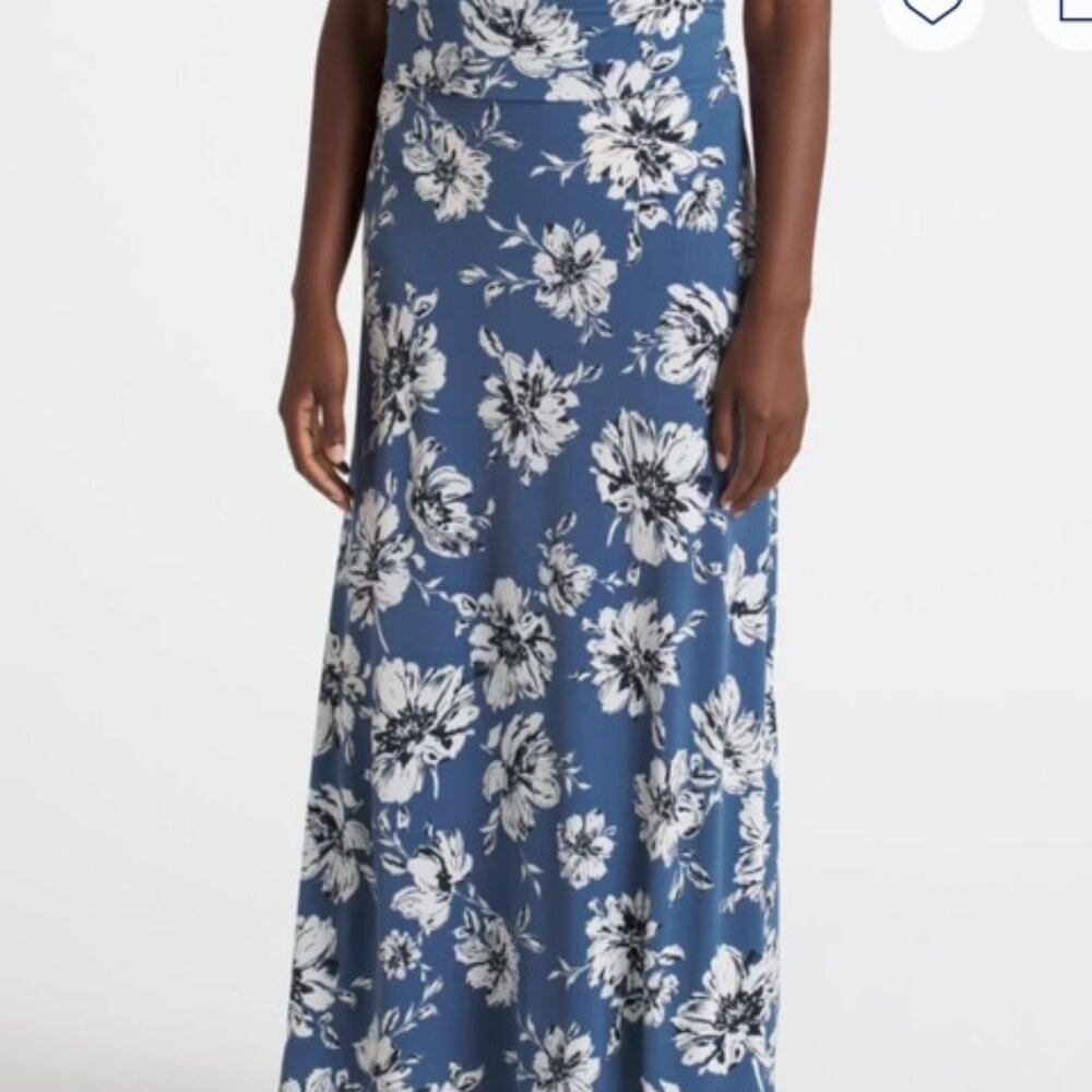 Kaileigh Delina Maxi Skirt Blue